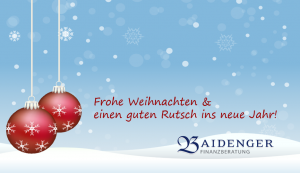 Weihnachtsgrüße_Bruno Baidenger_freier Finanzberater_unabhängiger Versicherungsmakler_Karlsruhe